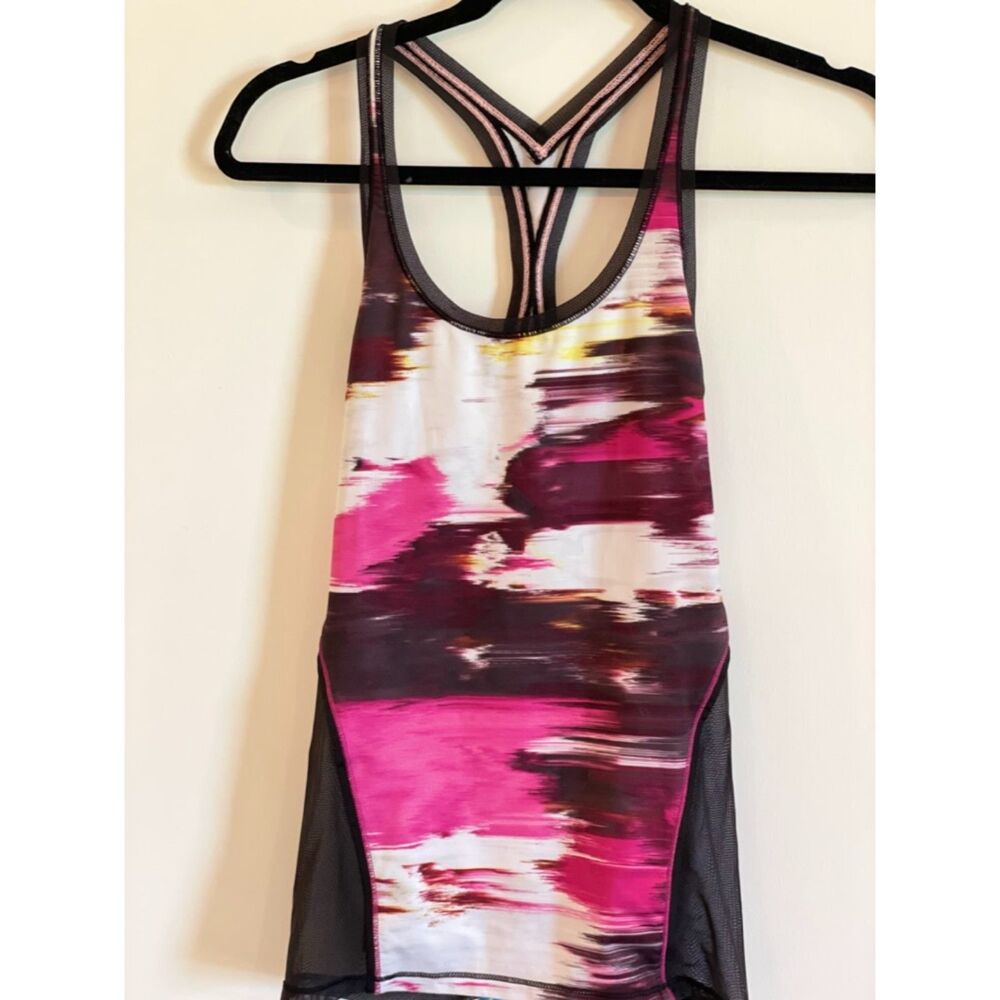 Lululemon Racer Back Mesh Tank Top XS-Small possibly 2-4 - athletic Gym h62